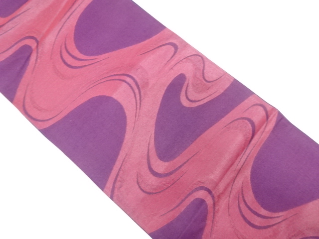 JAPANESE KIMONO / ANTIQUE FUKURO OBI / SILK / URUSHI / WOVEN STREAM